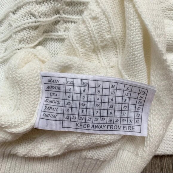 Free People One Teaspoon Sorrento Knit Long Cardigan Sweater Duster Maxi Cream - Picture 12 of 16